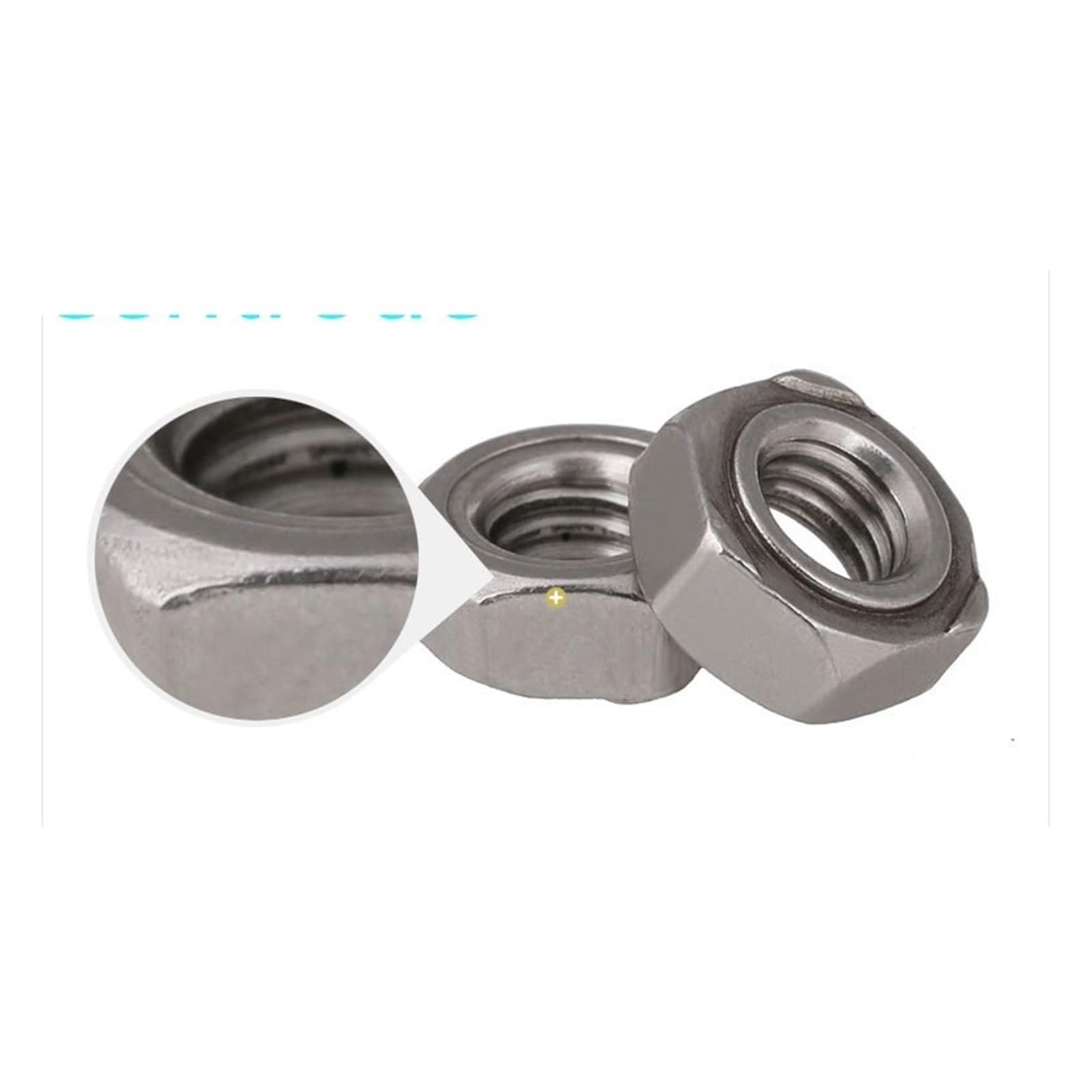 Dado for saldatura quadrato in acciaio inossidabile 304 da 10 pezzi M3-M12