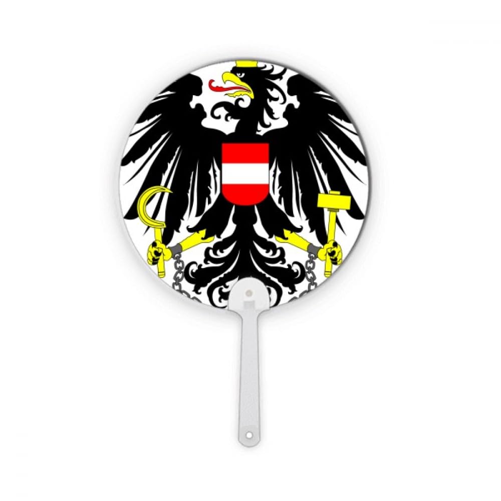 Emblème national de l'Autriche plastique rond pour réparer ou décorer un éventail
