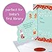 Baby's First Christmas Greeting Card Board Book (Includes Envelope and Foil Sticker) For Newborns, 0-12 Months