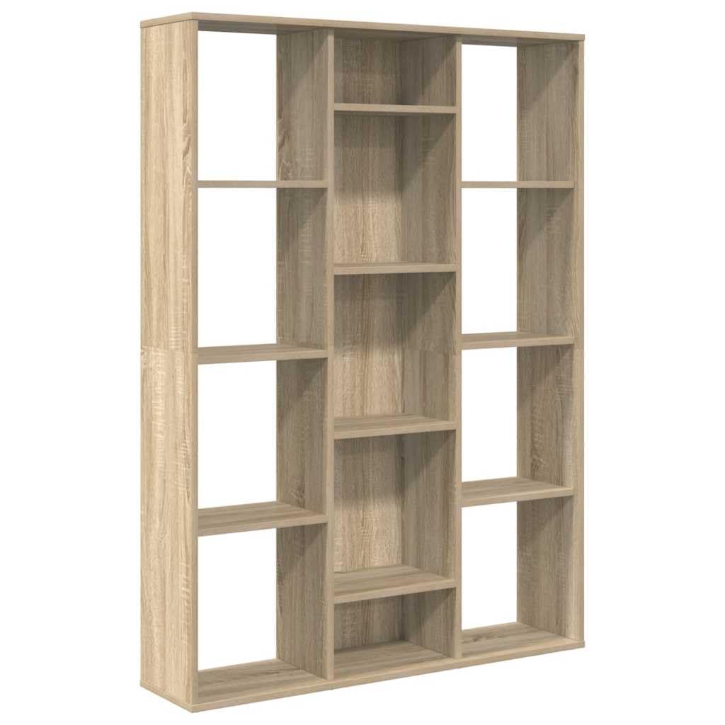vidaXL Divisor Espacio/Estantería Contrachapada Decoración Interior Casa Diseño Elegante Clásica Duradera Robusta Color Roble Sonoma 100x24x140cm