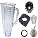 Ronnel Collection 6-Piece Square Glass Blender Jar Replacement Kit for Oster Blender, 1.25 Liter – 5.5 Cup