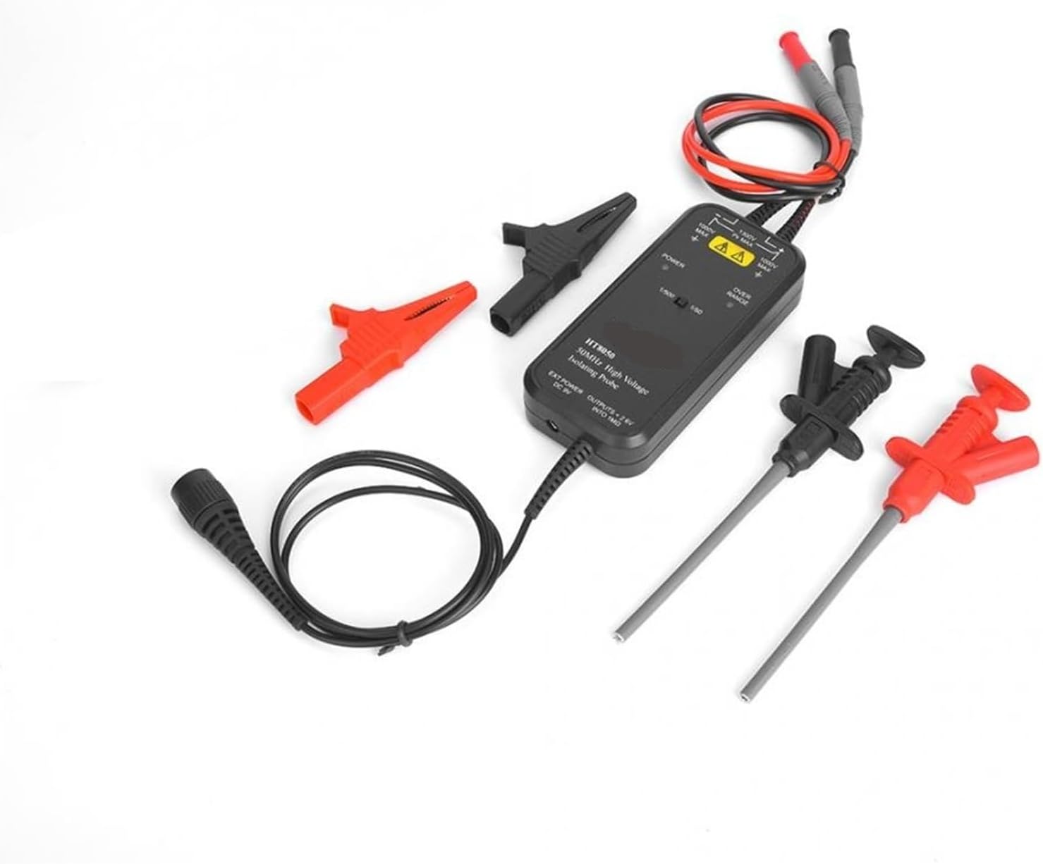 HT8050 HT8100 Oscilloscope Probe 50MH-100MH Bandwidth High Voltage Differential Probe Oscilloscope Probe Accessories(HT8050(50MHZ))