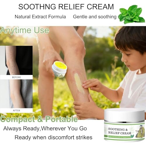 Generic 2Pcs Soothing Relief Cream, Herbal Moisturizer For Sensitive Skin, Lightweight Hydration & Refreshing Comfort, Daily Skin Care, Suitable for All Skin Types