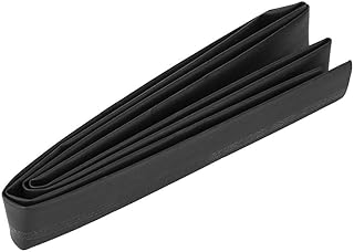 Vbest life 1 PC Archery Heat Shrink Tubing Cover for Arrow Rubber Wrap for Outdoor Hunting Shooting for Bow Shaft Feathers Protecting, 1m(Black)