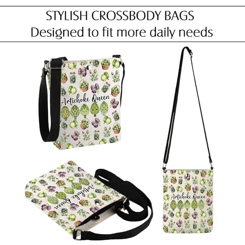 Artichoke Nature Lover Gift Artichoke Queen Crossbody Bag Vegetarian Gifts4