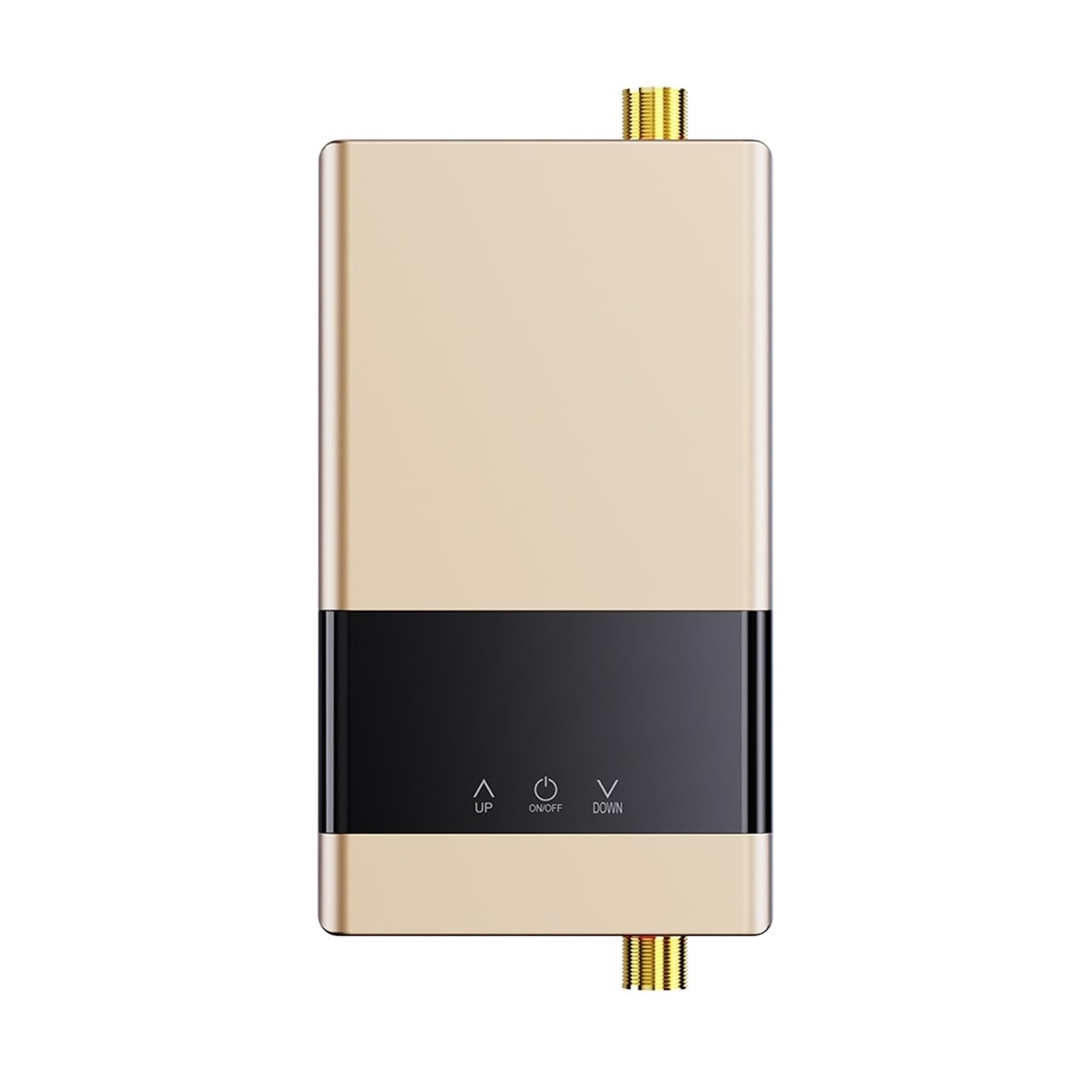 Instant Water Heater Bathroom Kitchen Wall Mounted Electric Water Heater LCD Temperature Display with Remote Control Compact and Durable(110 4000W,2Gold)