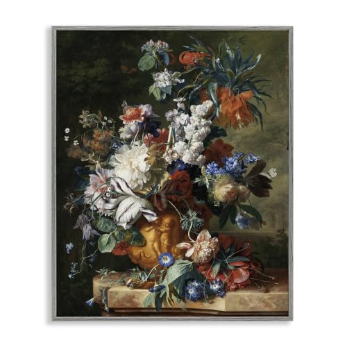 Classic Floral Bouquet in Urn, 24 x 30 Inch Framed Giclée Print
