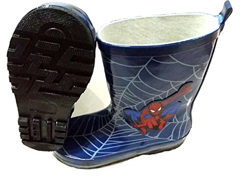 Spider-Man Boy Kids Wellington Boots Wellies Rain Boot (Toddler/Little Kid) (13M US Little Kid) Blue