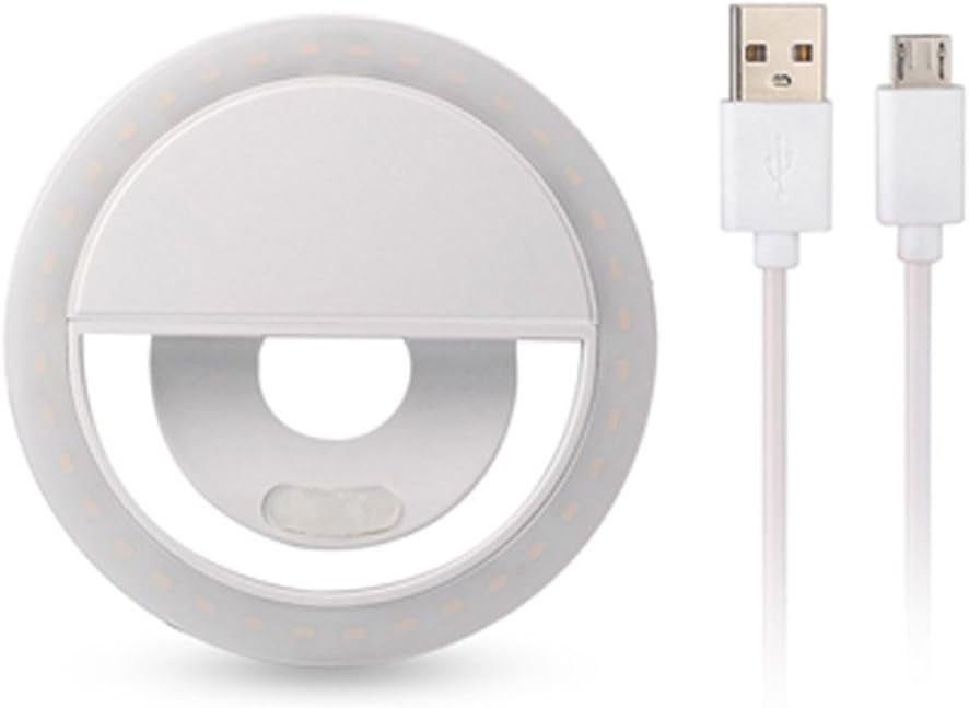Selfie Ring Light,Yihongda Clip On Selfie Ring Light for Phone Camera USB Rechargeable LED Selfie Light Phone Light Selfie Ring for iPhone,iPad,Sumsung Galaxy,Sony, Motorola,Any Smart Phones,Video