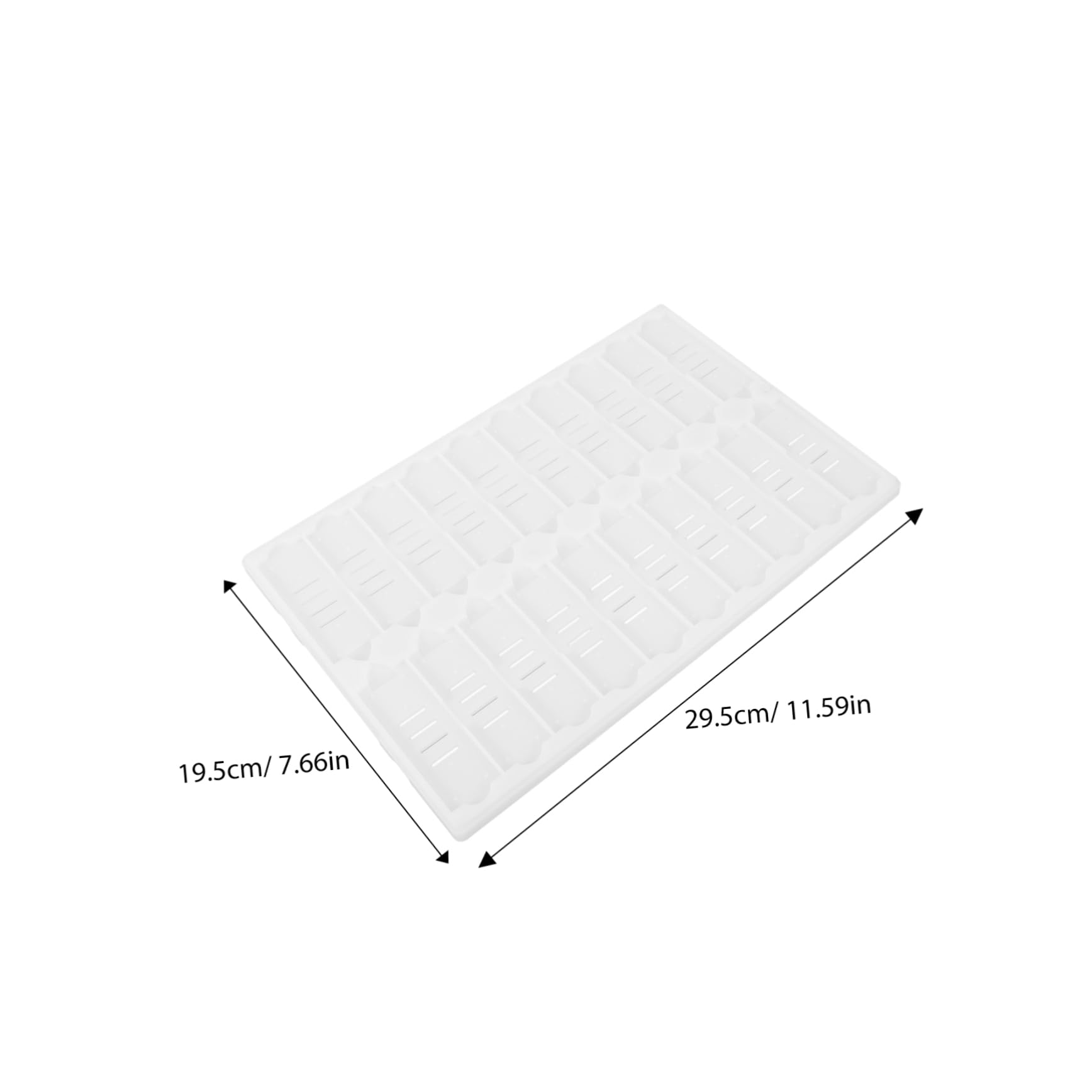 CIYODO Slide Drying Plate Microscope Slides Storage Tray Microscope Slides Storage Holder for Experiment Microscope Slides Staining Tray Laboratory Microscope Slides Tray White Plastic