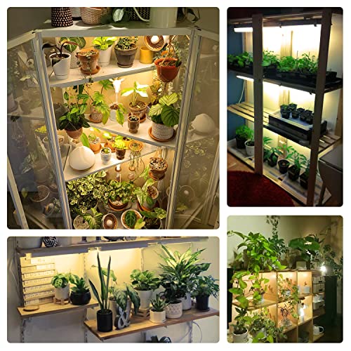 Shopled Led Grow Light, 4Ft Full Spectrum Led Indoor Growing Light Fixture, 160W(40W ×4, 900W Equivalent) Plant Light Fixture, Sunlight Replacement, Linkable Grow Lights For Indoor Plants, 4-Pack #TOP3