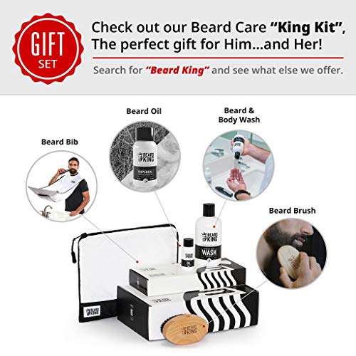 BEARD-KING-The-Official-Beard-Bib-Hair-Clippings-Catcher-Grooming-Cape-Apron-As-Seen-on-Shark-Tank-White-Deluxe-Version