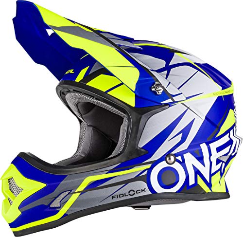 0626-004 - Oneal 3 Series Freerider Fidlock Motocross Helmet L Matt Blue...