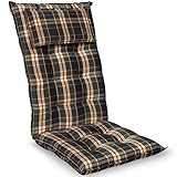 LANGLEBIG - Die Hochlehner Auflagen sind aus hochwertigem Innenmaterial gefertigt und besitzen einen hautfreundlichen und strapazierfähigen Polyester Bezug. Perfekt passend zum Hochlehner Gartenstuhl London von Homeoutfit66