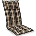 Produktbild Homeoutfit24 Sylt Gartenstuhlauflagen Hochlehner, 1er Set, Made in Europe, Gartenstühle Sitzauflagen, Gartenstuhlauflagen, Sitzkissen, Polsterauflagen UV-Beständig, Sitzkissen, Hochlehner Auflagen