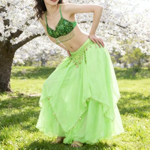 Jupe de danse du ventre ample résout le problème d'ajustement pour spectacle