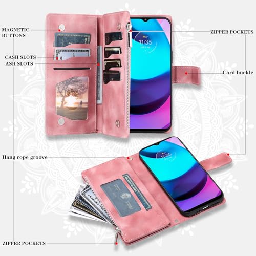 Pochette téléphone Motorola E20 E30 E40 pour sorties et voyages avec dragonne