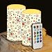 Luarisgur Stars American Flag Flameless Candles Independence Day Candles Battery Operated Candles with Remote Control Color Changing LED Pillar Candles for Dining Room Bedroom Home Decorations