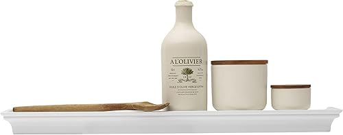 Miniatura 7 de Melannco Estantes flotantes de pared para dormitorio, sala de estar, baño, cocina, cuarto de bebé, juego de 4, negro, 4 unidades