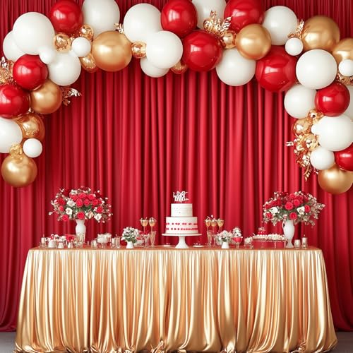 Cortinas de Fondo Rojo 10x12 ft para Fotografía miniatura 3