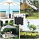 HAPPOW 4 Stück Sandsack Beschwerung, Pavillon Gewichte, 50x20cm Gewichte für Pavillon, Zelt Sandsack mit Handschuhen, 800D Oxford Stoff, für Pavillon,Gartenzelte,Sonnenschirme,Trampolin