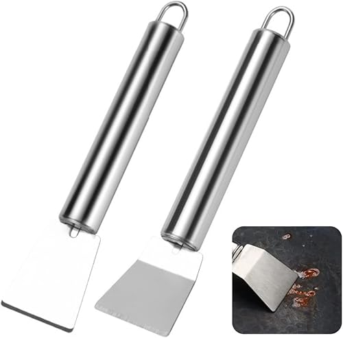 Duoduole 2 raspadores de limpieza multicocina, rascador de horno de acero inoxidable, raspador de horno, rascador de ventana para limpiar