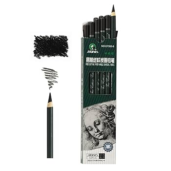 チャコール鉛筆画 Amazon | Maries アーティスト チャコール鉛筆 12本セット
