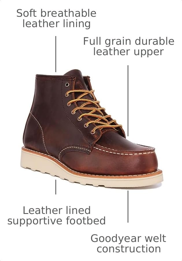 Image of Red Wing Shoes Heritage Classic Moc Women's Boot, Full Grain Leather