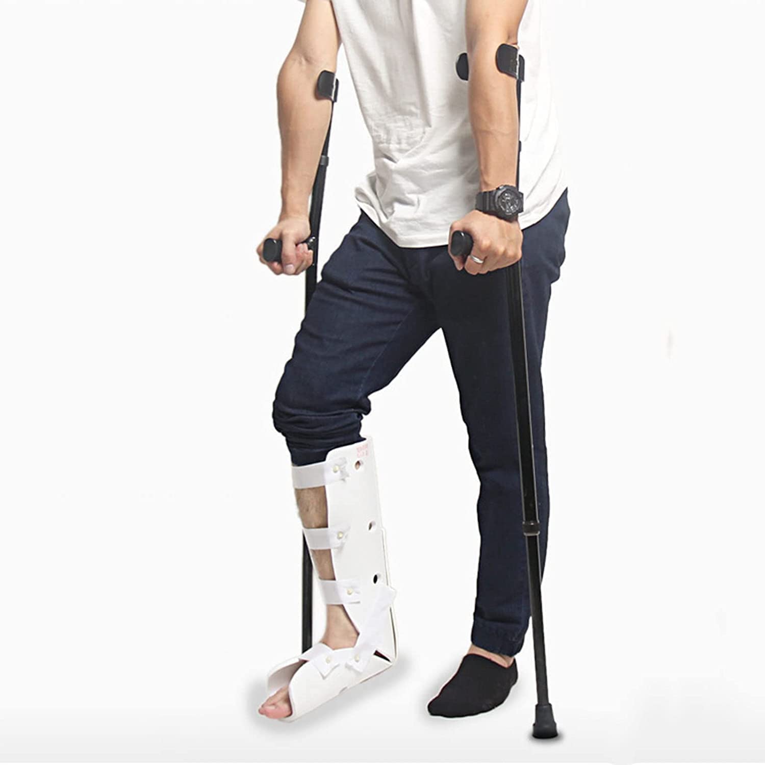 PAASHE Muletas Antebrazo telescópico Bastón para Caminar Rehabilitación médica Axila Altura Bastón Ajustable Puño Cerrado Bastones para Caminar