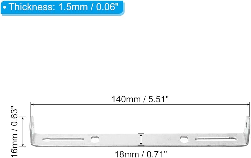 PATIKIL 140 mm Mennyezeti Lámpatartó Szett 2 db Acél Keresztsáv Függőlámpa Rögzítéshez