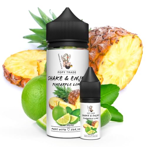 POPY TRADE - Shake & Enjoy - Blueberry - Overdosed Aroma 10 ml en frasco Chubby Gorilla de 120 ml,...