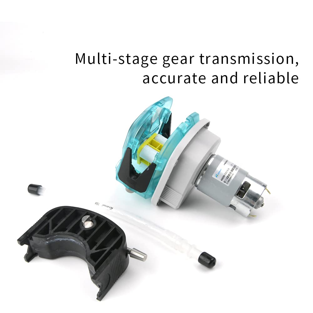 Kamoer KKDD high Flow 1240ml/min Small peristaltic Pump 12V dc Motor Liquid dosing Pump for Viscous and Non-Viscous Liquid Transfer