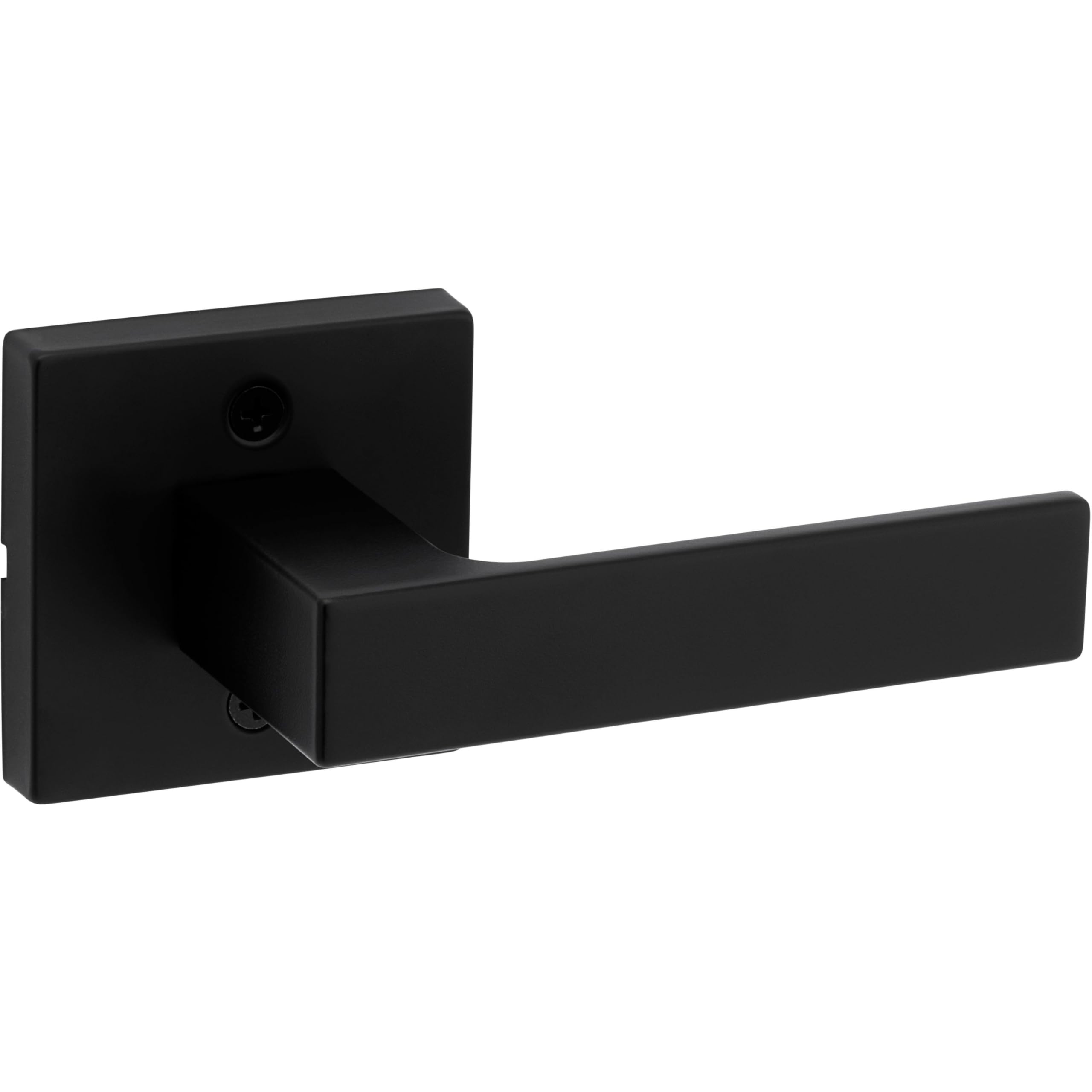 Levier de passage Singapour Kwikset noir mat 4,5 cm pour porte interieure