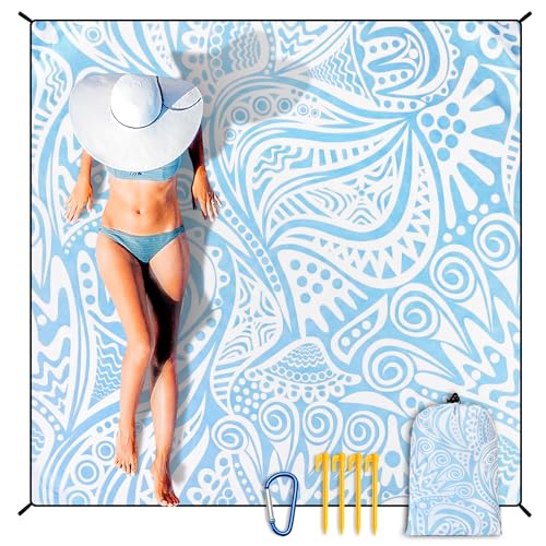 Beach Blanket Sandproof Extra Large Beach Mat Adults Waterproof Sand Free