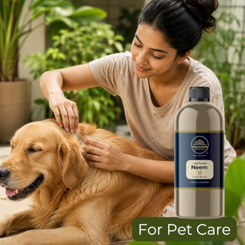 Image of Neem Oil Cold Pressed for Face Skin Hair & Body Hydration Pure & Natural (1000ml)