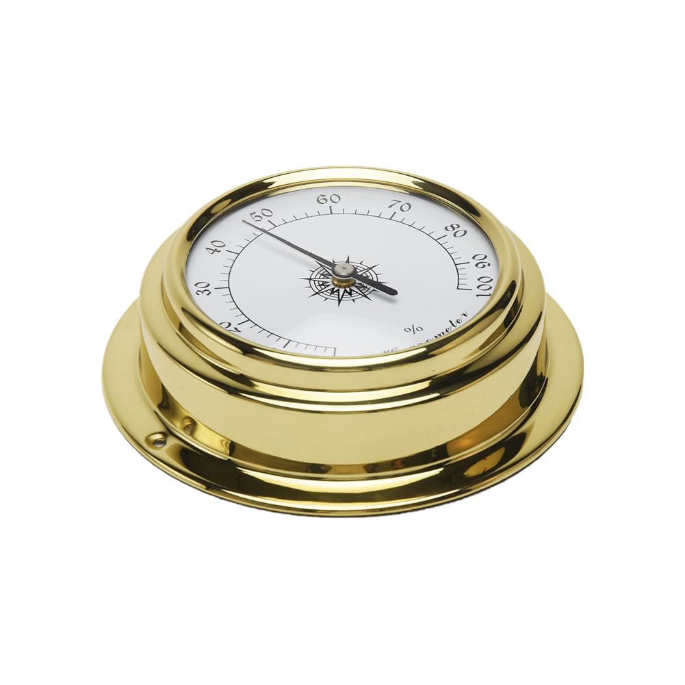 Alicer Set di 4 stazioni meteo, barometro portatile da parete marina orologio metro termometro igrometro kit
