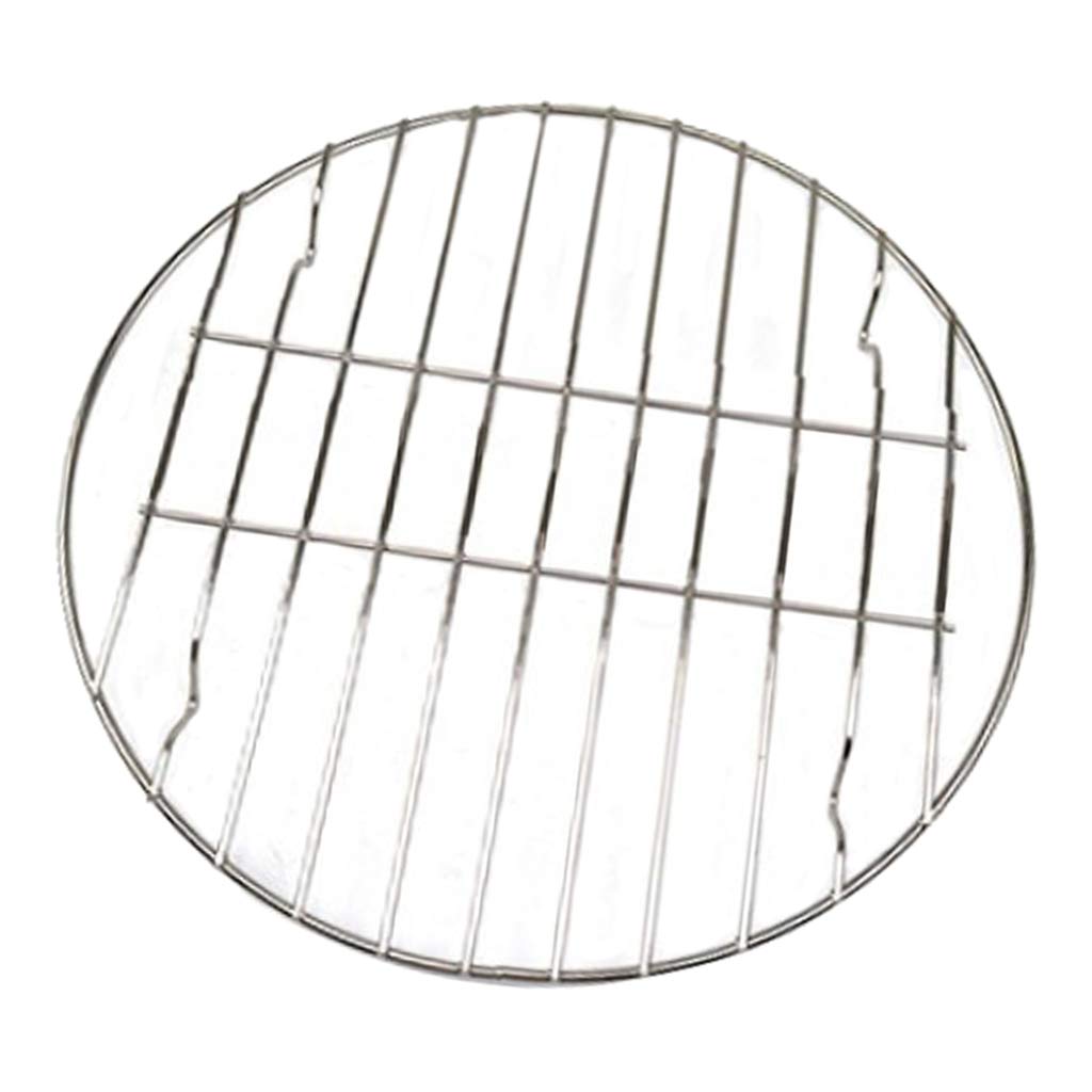 GriHero Grille De Cuisson Ronde En Acier Inoxydable De 60 Cm Pour Barbecue Pivotante, 4 Mm D'épaisseur, Avec 3 Trous De Suspension