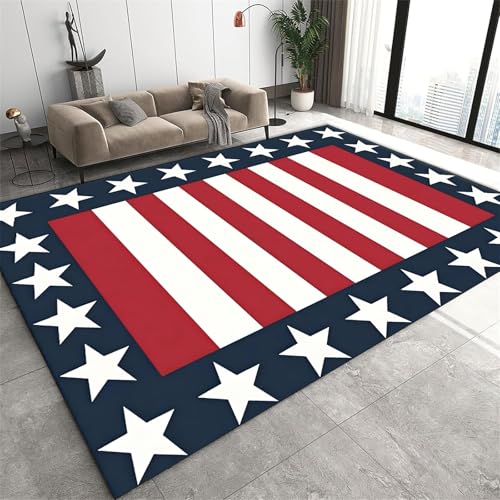 Tapete decorativo bandera americana 4x5 ft miniatura 1