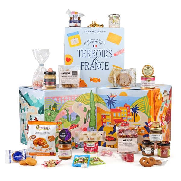 Calendrier de l'Avent Cube des Terroirs de France - 24 spécialités de nos régions à découvrir - Calendrier de l'avent gourmand et original - BienManger.com