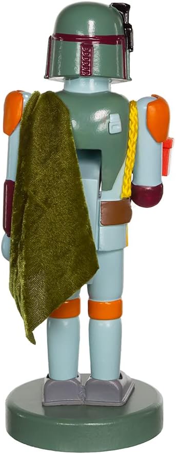 STAR WARS Kurt Adler 10-Inch Boba Fett with Present Nutcracker