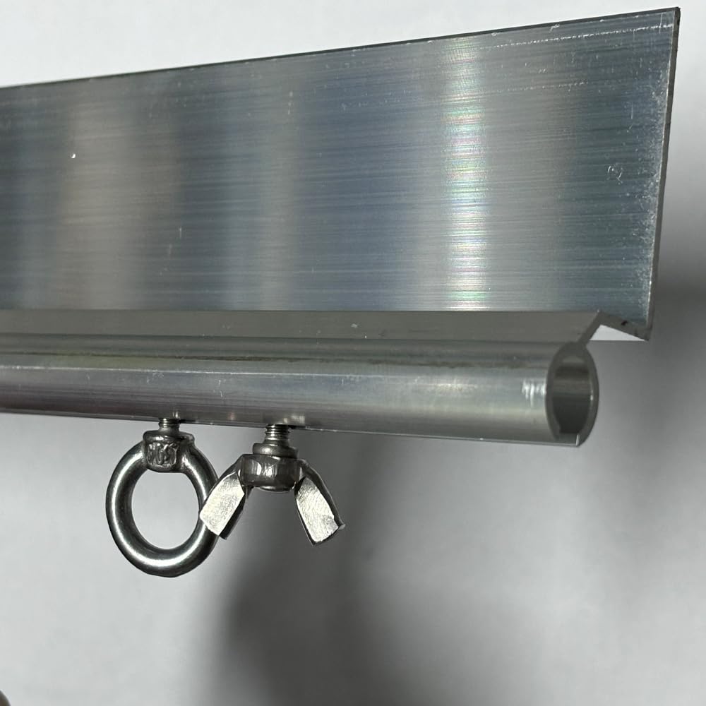 JUTTAUTO Wohnwagen Wohnmobil C-K-Vorzeltschienen, leichte Aluminium-Markisenschiene zum Anschluss von Vordächern oder Markisen an Wohnmobile, Wohnwagen, Caravans, Boote, 6 x 55 cm