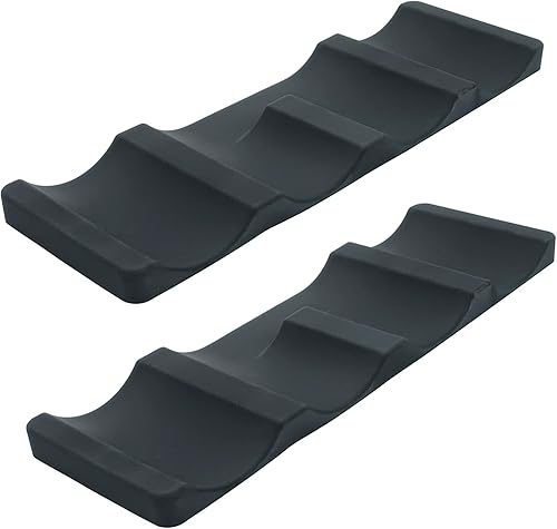 Miniatura 1 de Juego de 2 apiladores plegables de silicona para vino, soporte para latas de cerveza, soporte para botellas de vino, alfombrilla apilable para vino,