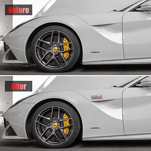 Image of 2PCS Fuck IT Edition Emblem for Car, Car Exterior Emblems Badge 3D Sticker Decal, 3D Fender Badge Decal Car Sticker with 3M Adhesive, Fit for All Cars(Silver /red)
