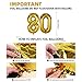 Trgowaul 80th Birthday Party Decorations Kit- Gold Glittery Cheers to 80 Years Banner, Pom Poms, 6Pcs Sparkling 80 Hanging Swirl, 1 Gold Number Balloon, 15 Confetti Balloons for 80 Birthday Decoration