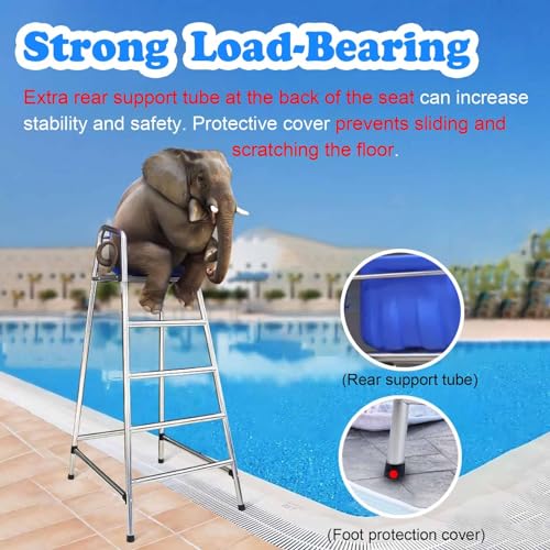 Silla de Salvavidas para Piscina 180 cm con Acero Inoxidable miniatura 3