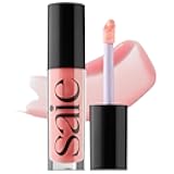 Saie Glossybounce - Hydrating Lip Gloss and Tinted Lip Oil Hybrid with Hyaluronic Acid & Jojoba Oil for Non-Sticky, Ultra-Shiny, Plump & Soft Lips - Everyday Makeup Essential - Kiss (.17 oz)