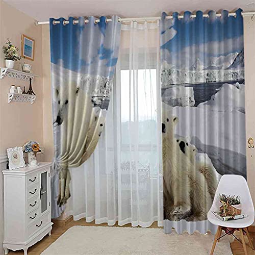 Rideau occultant isolant polyester 200x160 cm pour salon d'enfants - 4