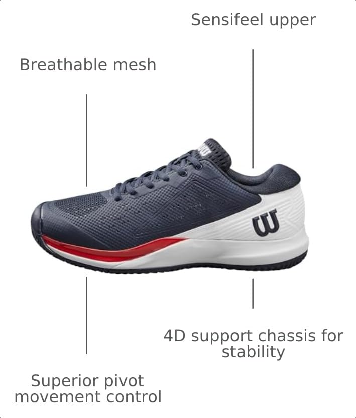 Image of WILSON Men's Rush Pro Ace Tennis Shoes