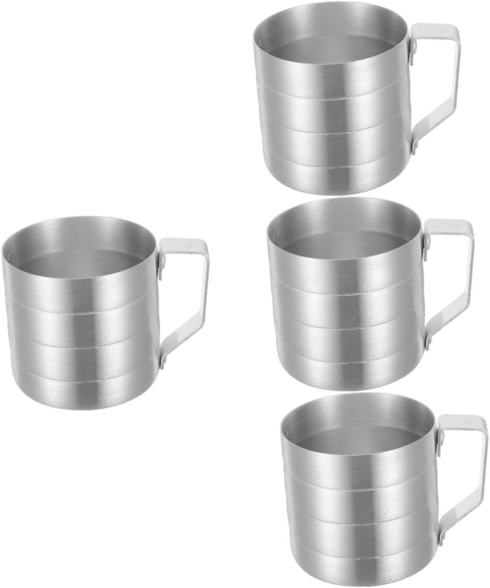 4pcs Aluminum Measuring Cup Scale Graduated Cup for Household Baking and Cooking Sturdy and Wear-resistant Kitchen Tool