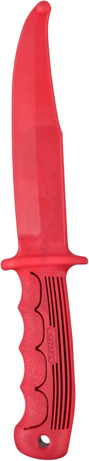 Realistic Rubber Training Knife for Martial Arts - Durable, Lightweight, 12" Length Rubber Practice Knife - Flexible, Chalkable Blade for Scoring - Safe for Defensive Tactics Training - Made in USA